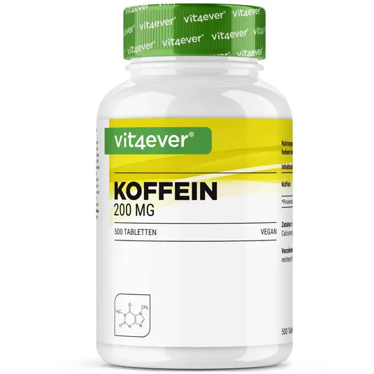 فيت فور إيفر كافيين 200 مجم 500 قرص - Vit4ever Caffeine 200 mg 500 Tablets
