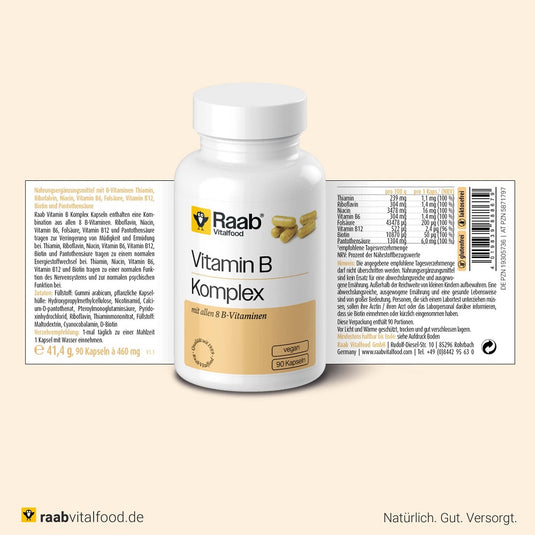Raab Vitalfood Vitamin B Complex 90 Capsules