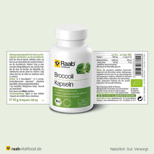 Raab Organic Broccoli 90 Capsules