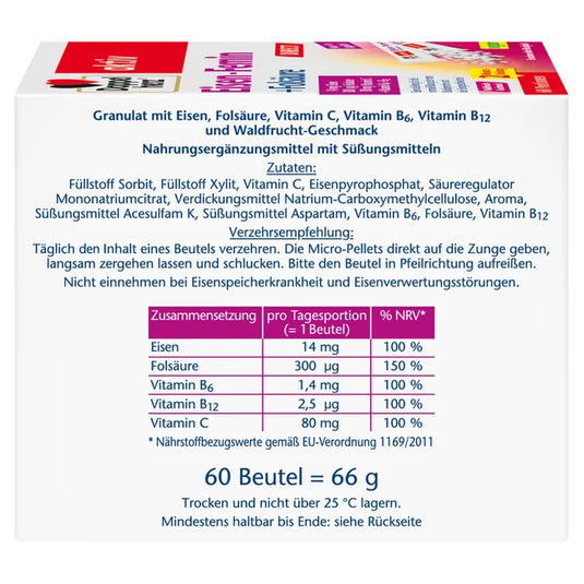 دوبل هيرز ايرون فيمين دايركت 60 كيس - Doppelherz Iron-Femin DIRECT 60 Sachets