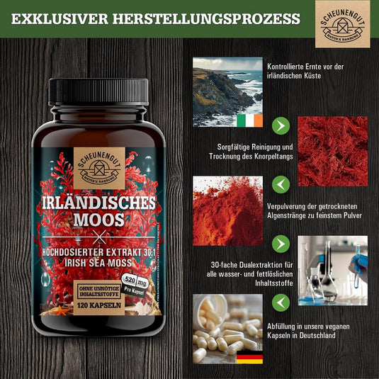 SCHEUNENGUT Irish Sea Moss 120 Capsules