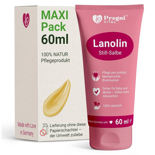 لانولين مرهم العناية بالحلمات 60 مل - PregniVital Lanolin Nipple Ointment 60 Ml