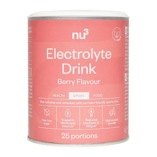 نو3 مشروب إلكترولايت بنكهة التوت 250 جم - nu3 Electrolyte Drink 250 Gm Berry