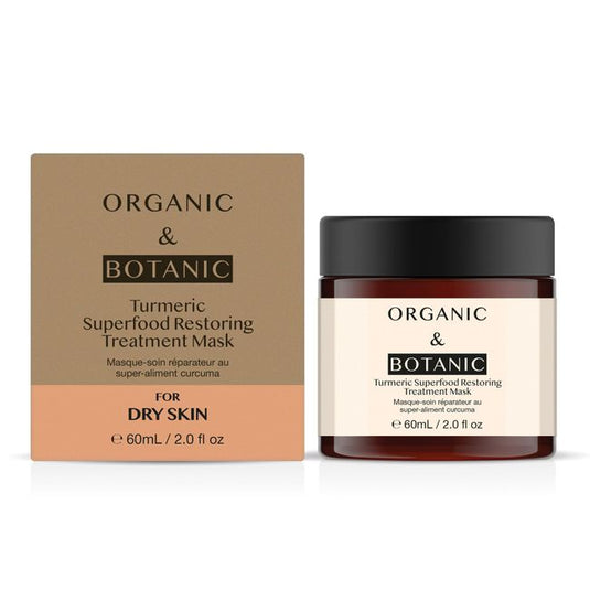 ماسك الكركم العلاجي لترميم البشرة 60 مل - Organic & Botanic Turmeric Restorative Treatment Mask 60ml