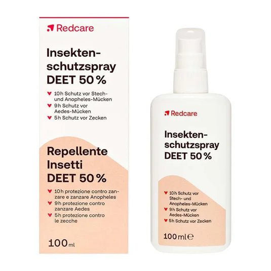 ريدكير سبراي طارد للحشرات بتركيز 50% دييت 100 مل - Redcare insect repellent spray DEET 50% 100 ml