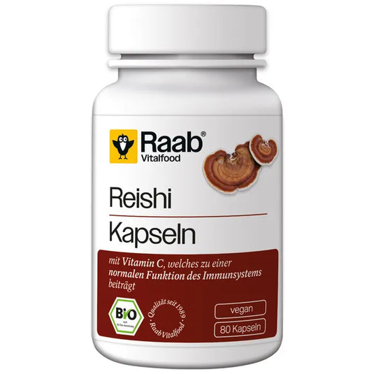 Raab Vitalfood Organic Reishi 80 Capsules