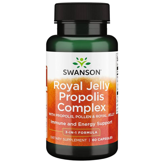 سوانسون رويال جيلي بروبوليس كومبلكس 60 كبسولة - SWANSON Royal Jelly Propolis Complex 60 Capsules