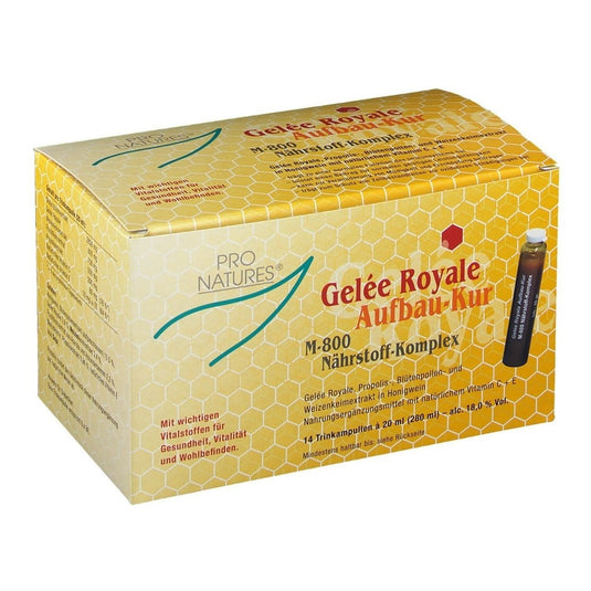 رويال جيلي كومبلكس 14 أمبول شراب - PRO NATURES Royal Jelly M-800 14*20 ml Drinking Amp - GermanVit - Saudi arabia