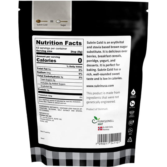 سكرين محلِّي بديل السكر بودرة 500 جم - Sukrin gold powder 500 gm - GermanVit - Saudi arabia