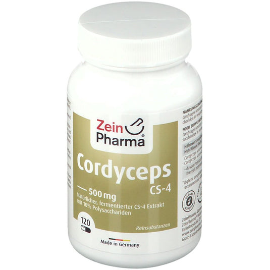 فطر كورديسبس 500 ملج 120 كبسولة - ZeinPharma Cordyceps CS-4 500 mg 120 Caps - GermanVit - Saudi arabia