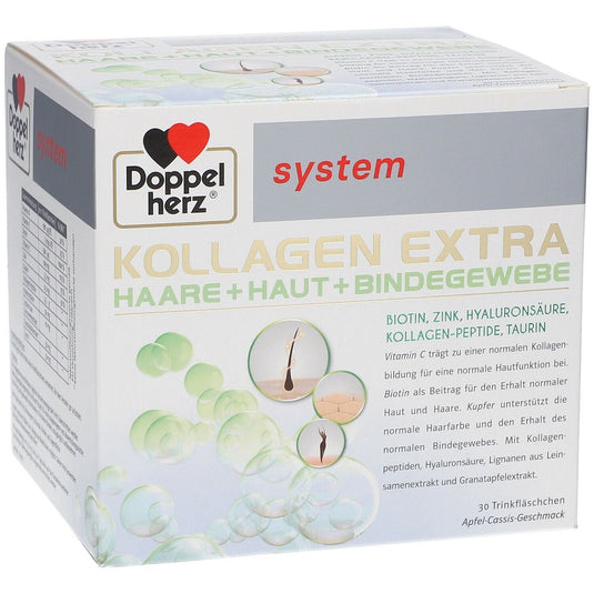 دوبل هيرز كولاجين اكسترا 30*25 مل أمبول شراب - Doppelherz System COLLAGEN EXTRA 30*25 ml Drinking Amp - GermanVit - Saudi arabia