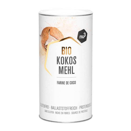 دقيق جوز الهند العضوي 600 جرام - nu3 Organic Coconut Flour 600 gm - GermanVit - Saudi arabia
