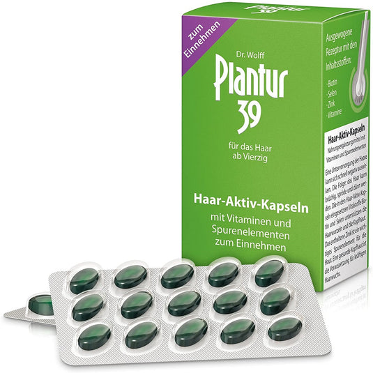 بلانتور 39 كبسولات للشعر 60 كبسولة - Plantur 39 Hair Active 60 Caps - GermanVit - Saudi arabia