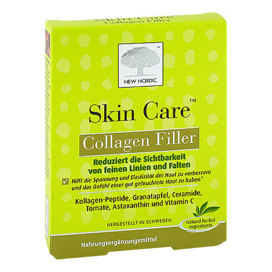 كولاجين فيلر لدعم البشرة 120 قرص - NEW NORDIC Skin Care Collagen Filler 120 Tabs - GermanVit - Saudi arabia