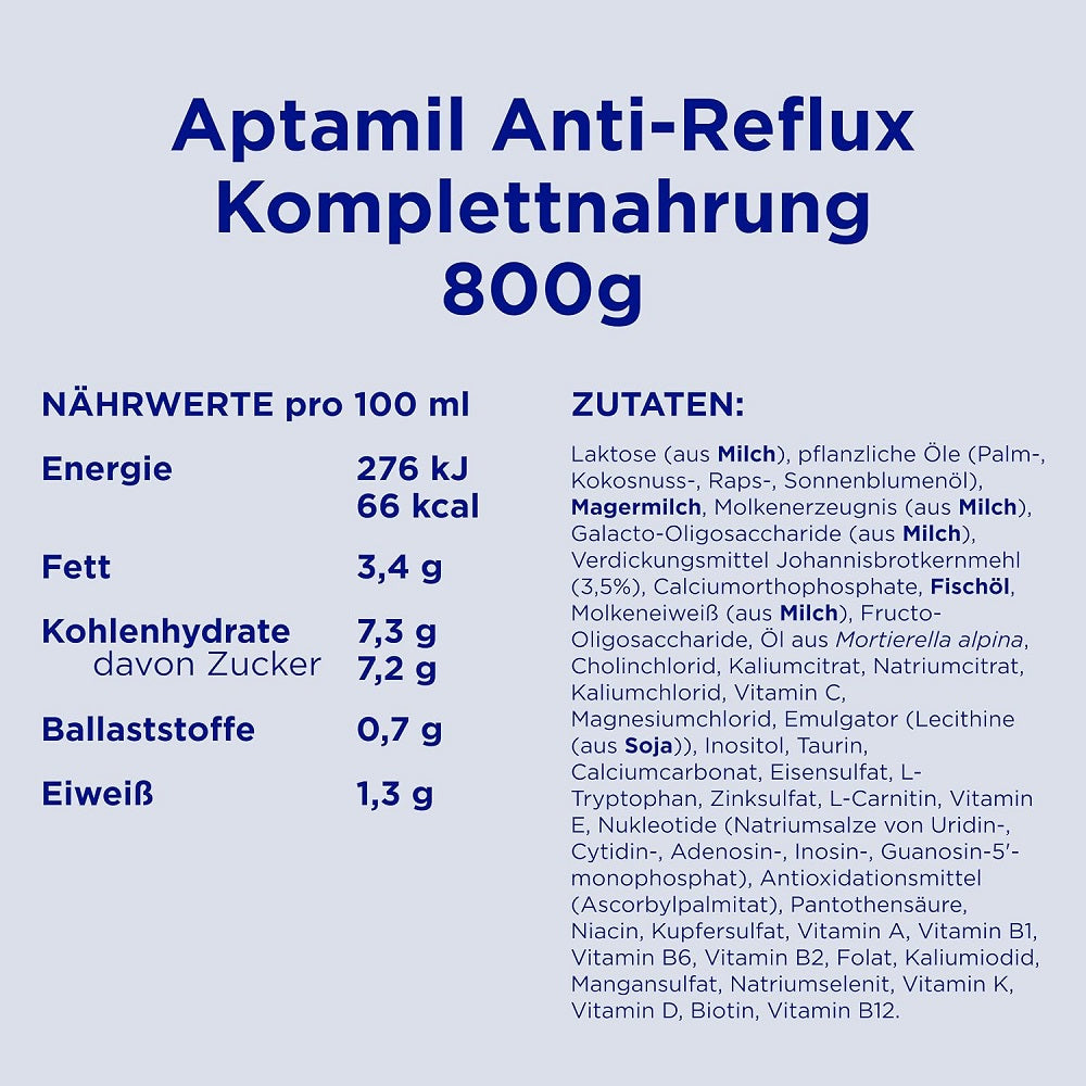 Aptamil Anti-Reflux Baby Milk Powder 800 gm