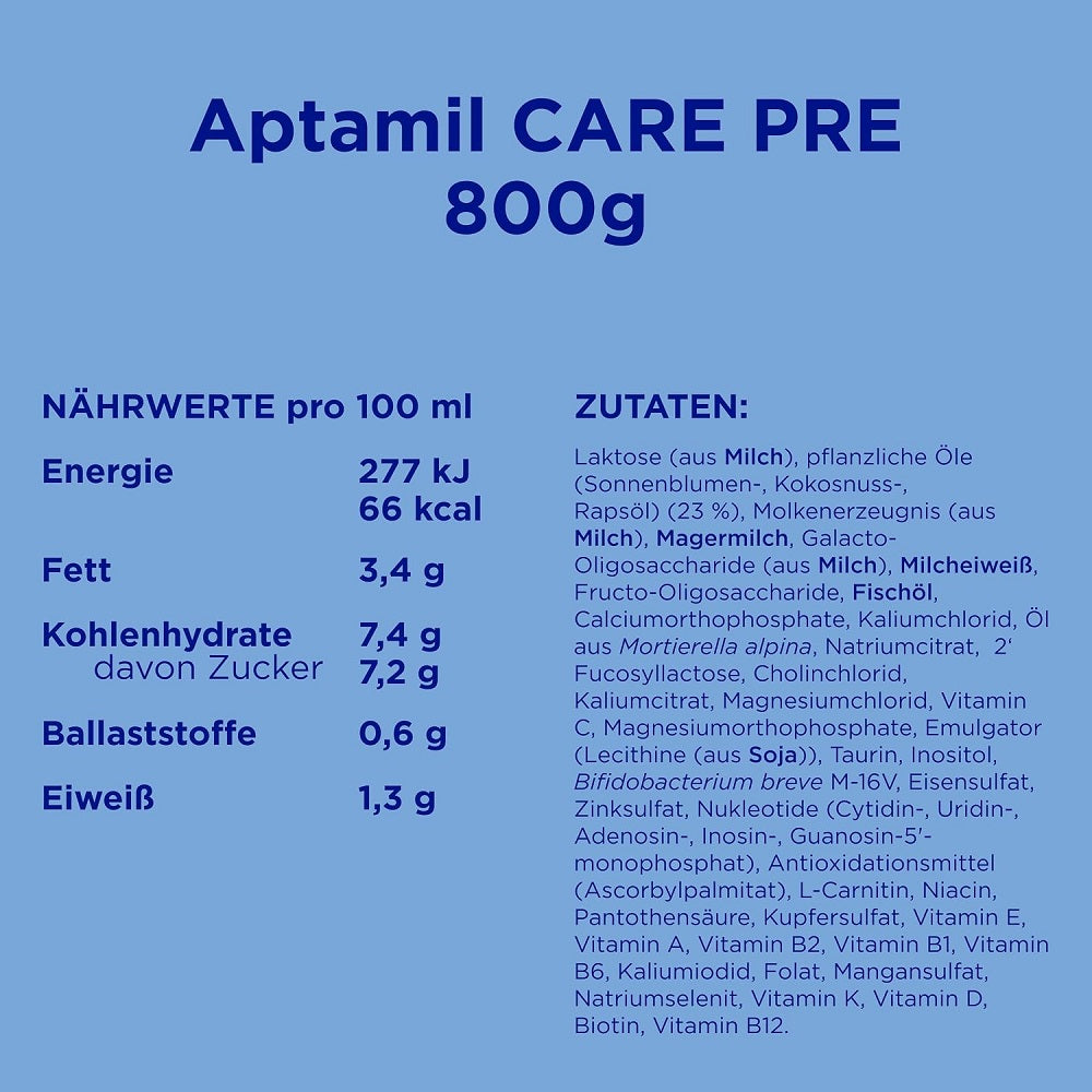 Aptamil Care PRE From Birth Milk Powder 800g