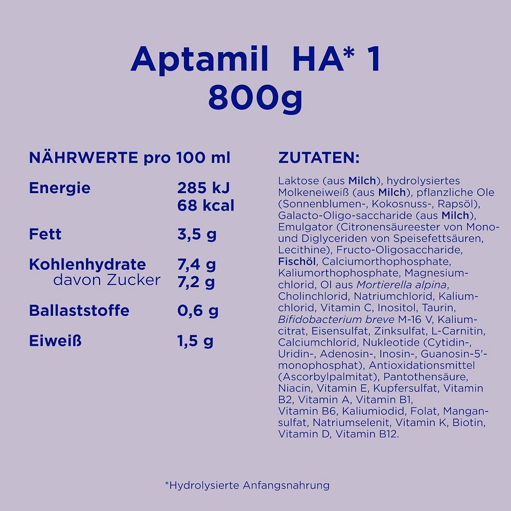 Aptamil HA 1 from Birth Milk Powder 800 gm