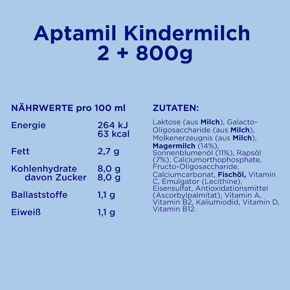 Aptamil PRONUTRA Milk 2 Plus from 2 Year 800 gm