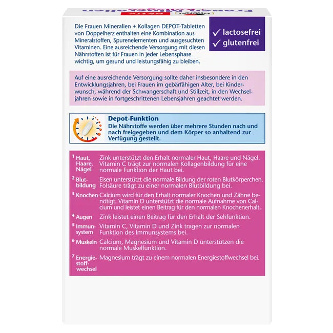 Doppelherz aktiv Vrouwen mineralen 30 Tabletten