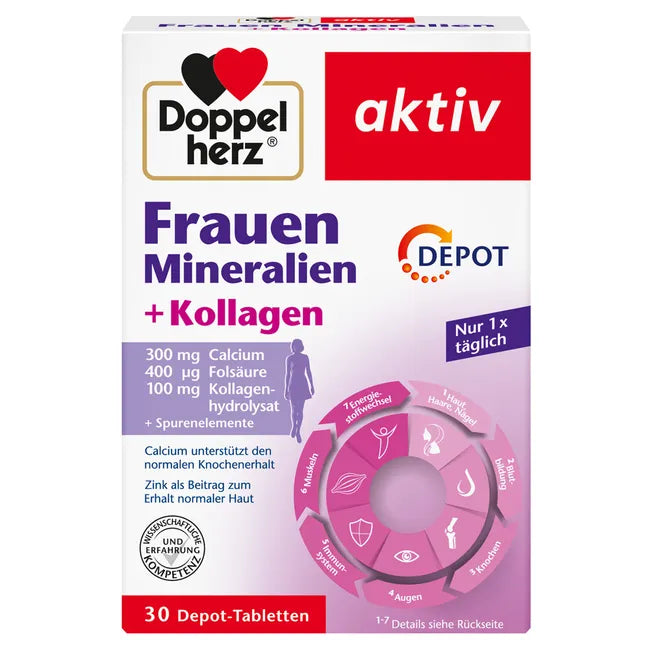 Doppelherz aktiv Vrouwen mineralen 30 Tabletten