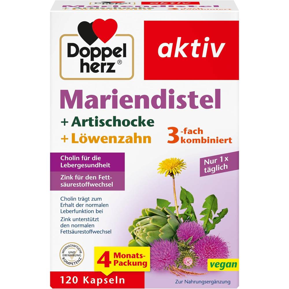 Doppelherz Artichaut-Chardon Marie 60 capsules