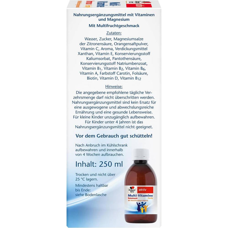 حميل الصورة في عارض المعرض ، Doppelherz system IMMUN Multivitamin Family Drink 250 ml - دوبل هيرز نظام المناعة شراب الفيتامينات المتعددة للعائلة 250 مل
