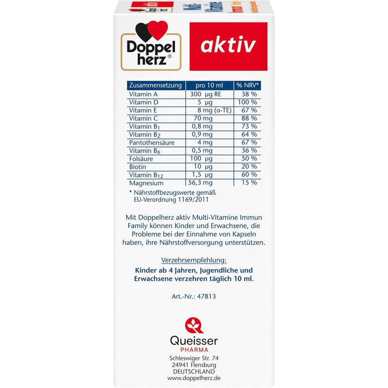 حميل الصورة في عارض المعرض ، Doppelherz system IMMUN Multivitamin Family Drink 250 ml - دوبل هيرز نظام المناعة شراب الفيتامينات المتعددة للعائلة 250 مل

