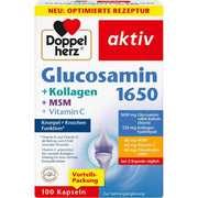 Doppelherz aktiv Glucosamine 1650 + Collagen + MSM + Vitamin C 100 Capsules