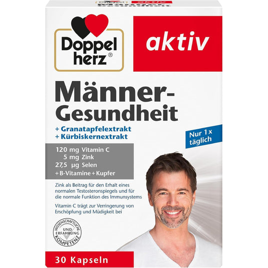 دوبل هيرز لصحة الرجال 30 كبسولة - Doppelherz aktiv Men's Health 30 Caps