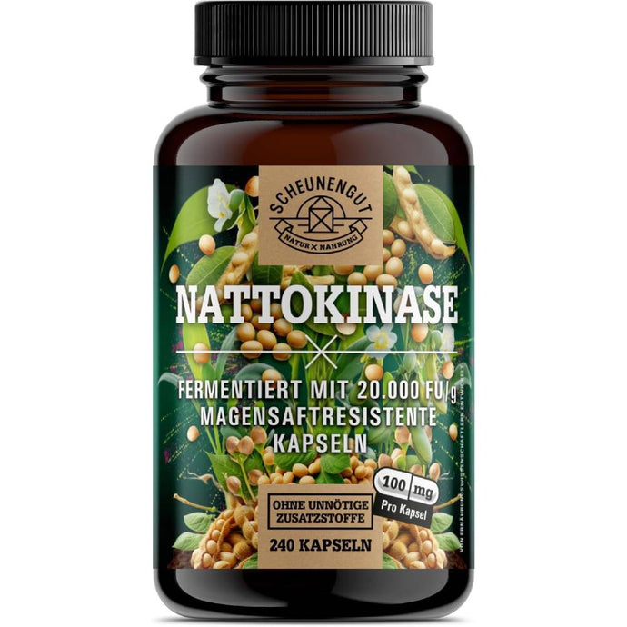 ناتوكيناز شاونينغوت 100 مجم 240 كبسولة - SCHEUNENGUT Nattokinase 100 mg 240 Capsules