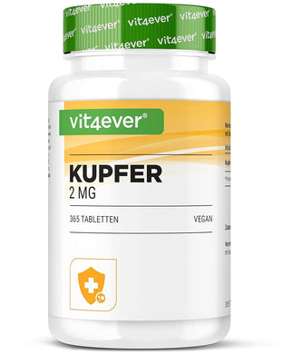 فيت فور إيفر نحاس 2 مجم 365 قرص - Vit4ever Copper 2 mg 365 Tablets