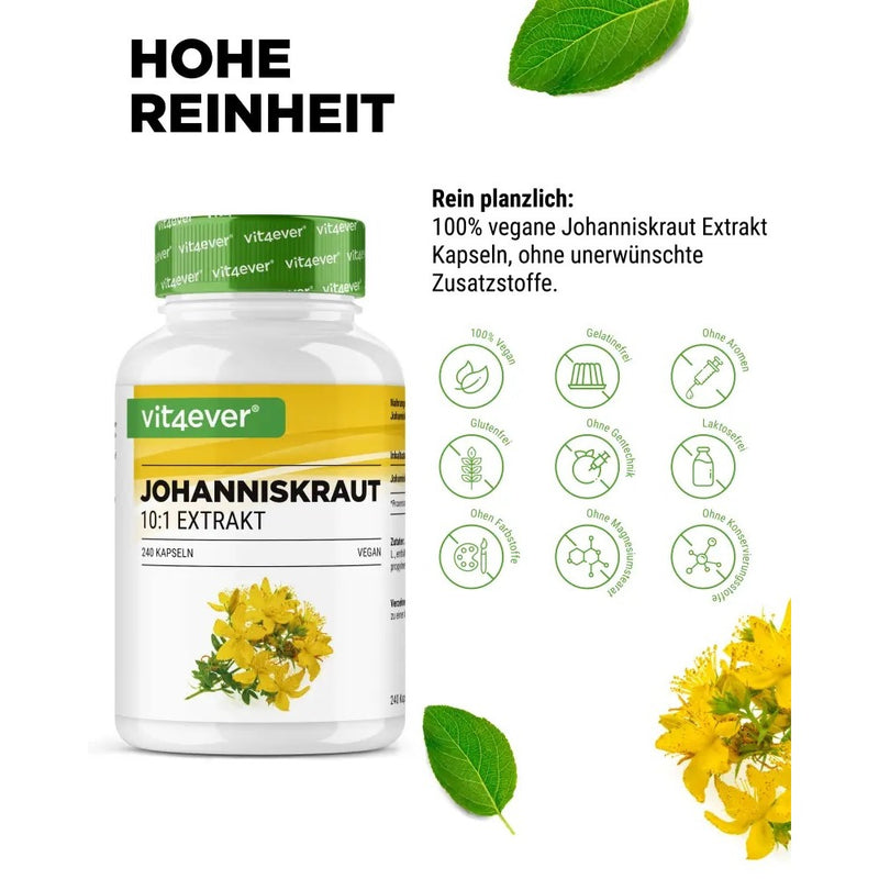 حميل الصورة في عارض المعرض ، فيت فور إيفر عشبة القديس يوحنا 500 مجم 240 كبسولة - Vit4ever St. John&#39;s wort 500 mg 240 capsules
