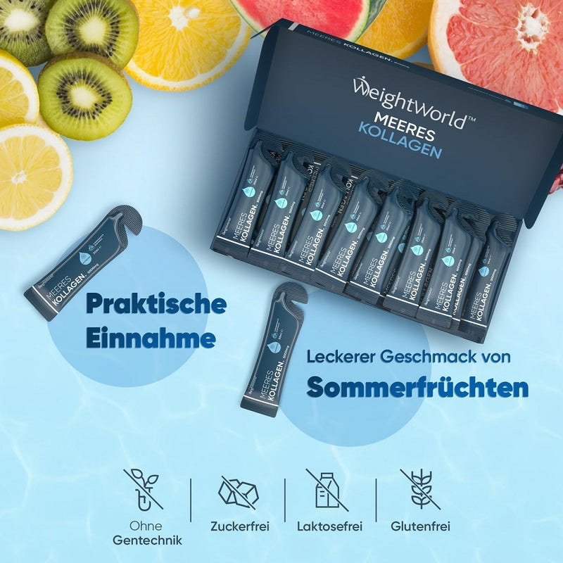 حميل الصورة في عارض المعرض ، ويت وورلد أمبولات الكولاجين البحري 14 × 30 مل - WeightWorld Marine Collagen Ampoules 14*30 Ml
