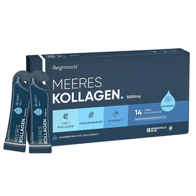 ويت وورلد أمبولات الكولاجين البحري 14 × 30 مل - WeightWorld Marine Collagen Ampoules 14*30 Ml