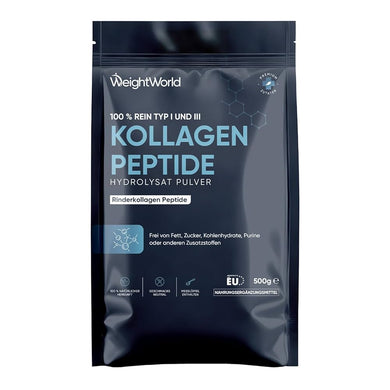 ويت وورلد مسحوق ببتيدات الكولاجين 500 جم - WeightWorld Collagen Peptides Powder 500 g