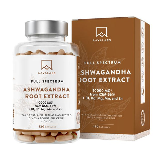 AAVALABS Ashwagandha Root Extract 120 Caps