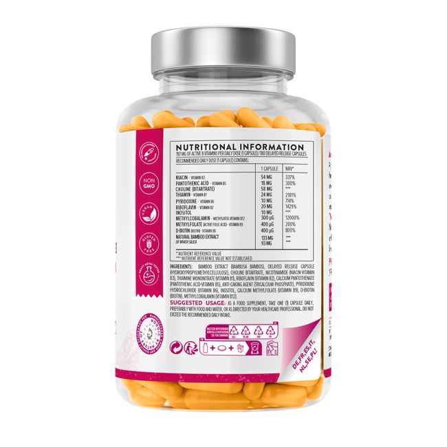 AAVALABS Vitamin B Complex 180 Capsules