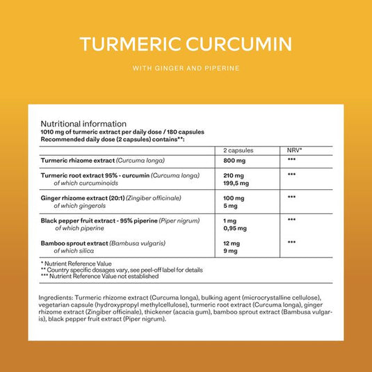 كركم مع الكركمين والفلفل والزنجبيل 180 كبسولة - AAVALABS Turmeric with Curcumin, Pepper & Ginger 180 Capsules
