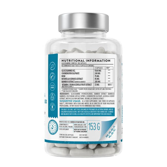 جلوكوزامين وكوندرويتين كومبلكس 180 كبسولة - AAVALABS Glucosamine & Chondroitin Complex 180 Capsules