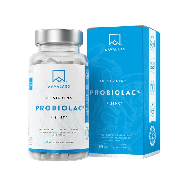 AAVALABS Probiolac + zinc 60 Capsules
