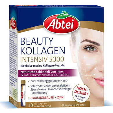 بيوتي كولاجين إنتنسيف 5000 أمبولات شرب 10 × 25 مل - Abtei Beauty Collagen Intensive 5000 drinking ampoules (10x25 ml)