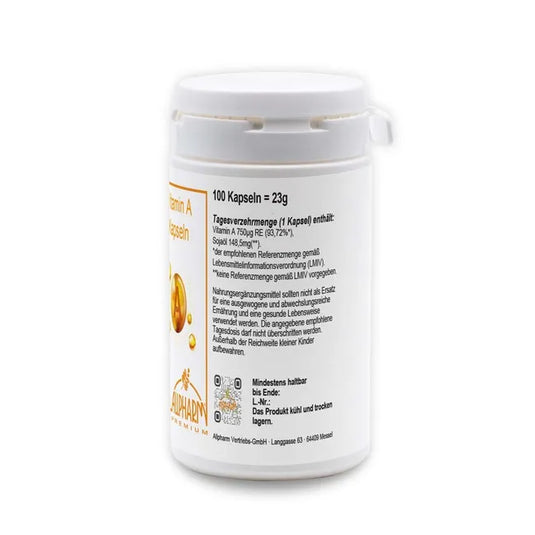 فيتامين أ 2500 وحدة دولية 100 كبسولة - ALLPHARM Vitamin A 2500 I.E 100 Caps