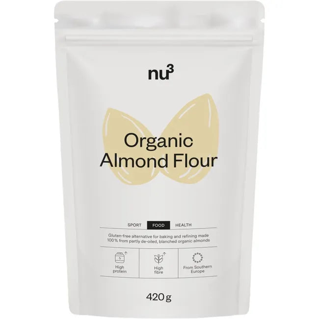 دقيق اللوز العضوي 420 جرام - nu3 Organic Almond Flour 420 gm