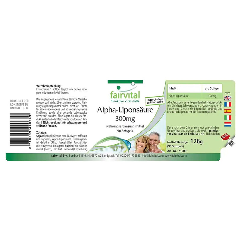 Load image into Gallery viewer,  fairvital Alpha Lipoic Acid 300mg 90 Capsules
