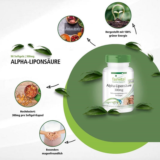  fairvital Alpha Lipoic Acid 300mg 90 Capsules