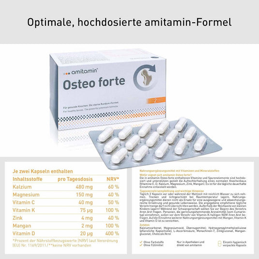 أميتامين أوستيو فورت 120 كبسولة - amitamin Osteo Forte 120 Capsules