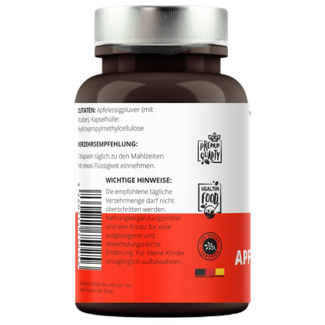 VitaminFuchs Apple Cider Vinegar with Mother 180 Capsules