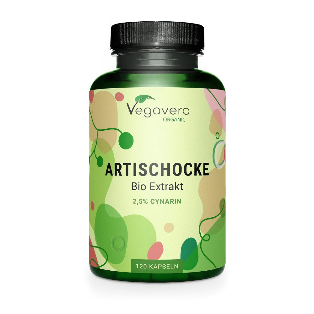 Vegavero Organic Artichoke 120 Capsules