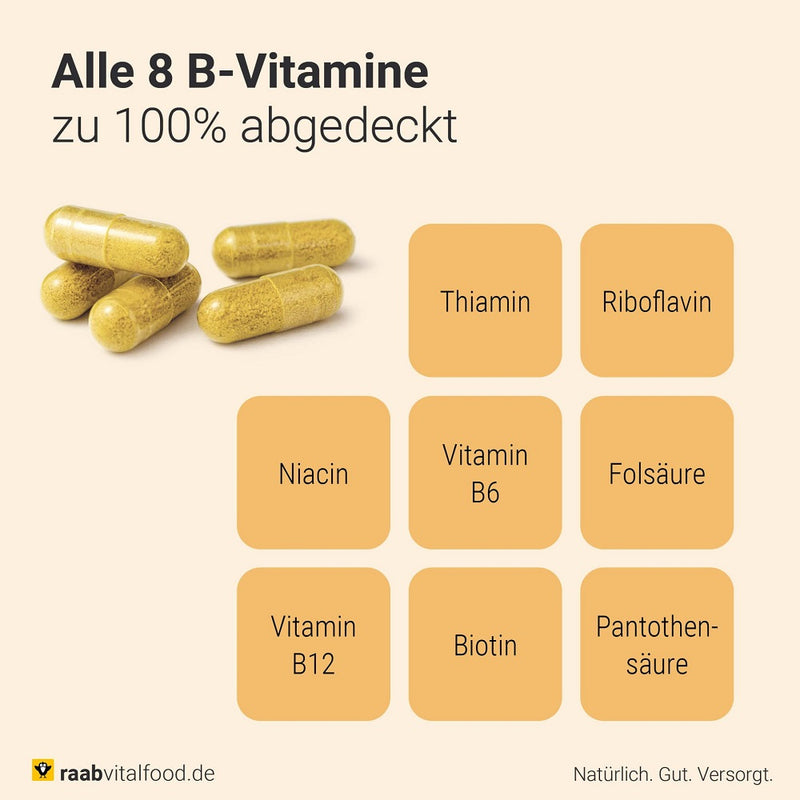 Load image into Gallery viewer, Raab Vitalfood Vitamin B Complex 90 Capsules
