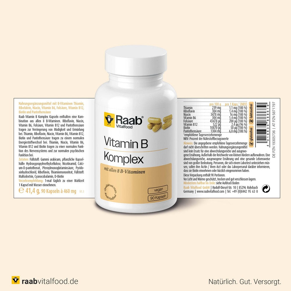 Raab Vitalfood Vitamin B Complex 90 Capsules